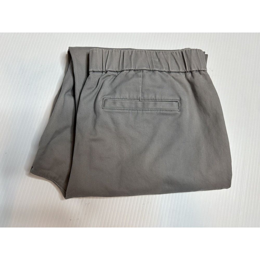 Lands End Womens Size 10‎ Gray Mid-Rise Pull On Chinos Crop Pants